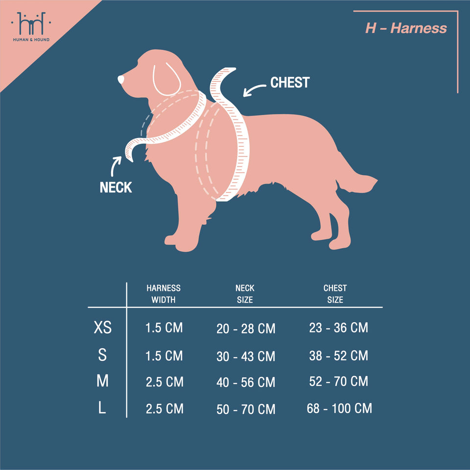 H HARNESS - THE ORCHID - Human & Hound